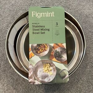 Figment Stainless Steel nonslip Mixing Bowl set